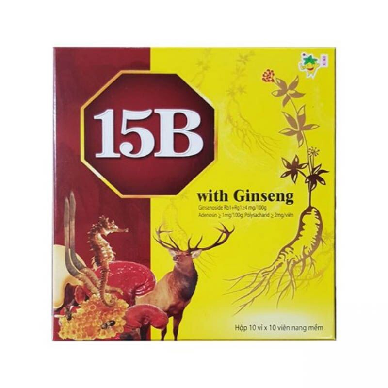 Vitamin 15B With Ginseng Hộp 100 Viên