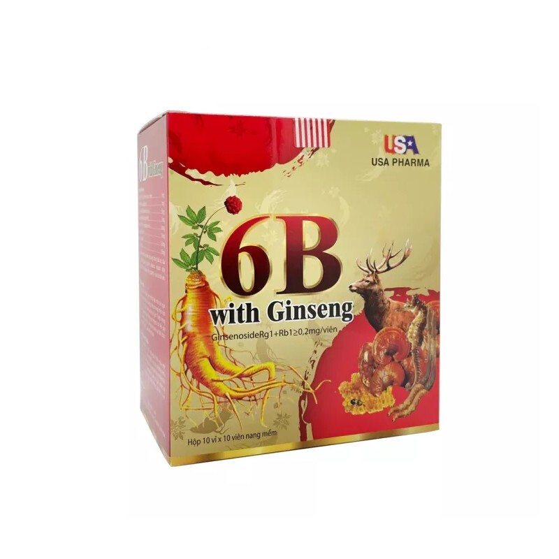 Vitamin 6B With Ginseng Usa Hộp 100 Viên