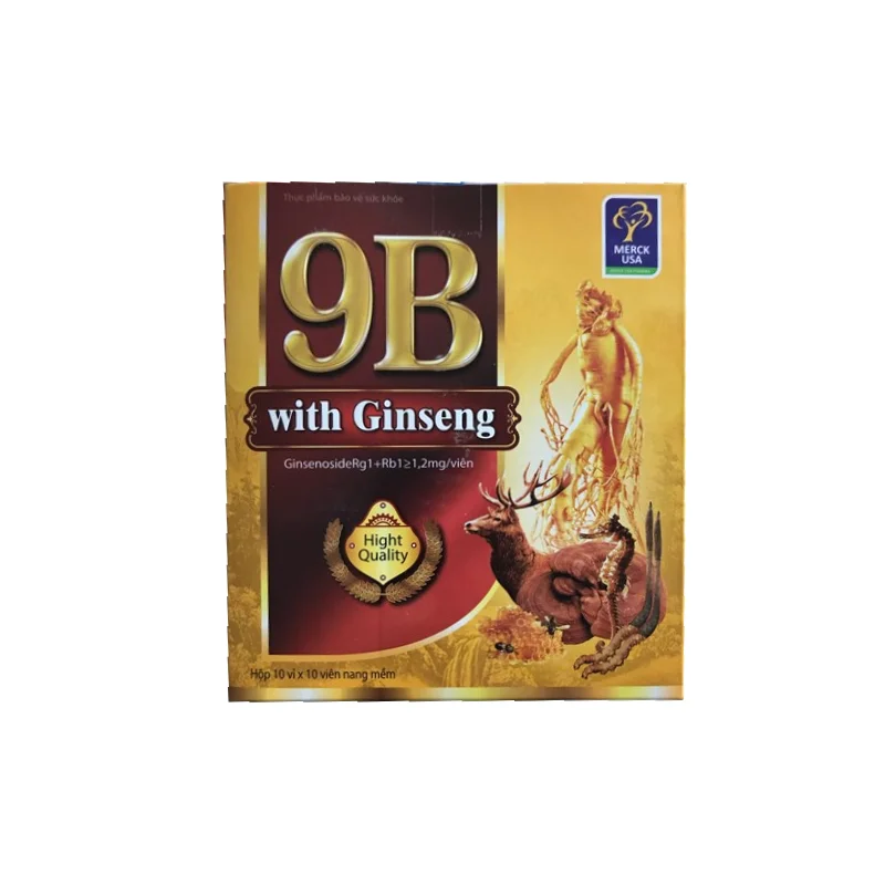 Vitamin 9B With Ginseng Hộp 100 Viên Vitamin 9B With Ginseng Hộp 100 Viên