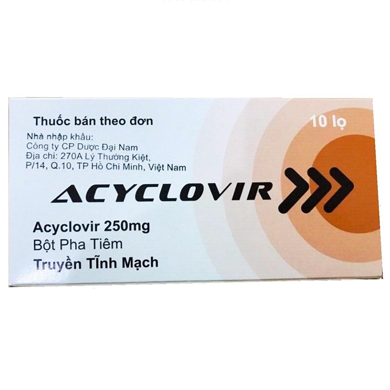 Acyclovir 250Mg ( Hôp*10 Lọ)
