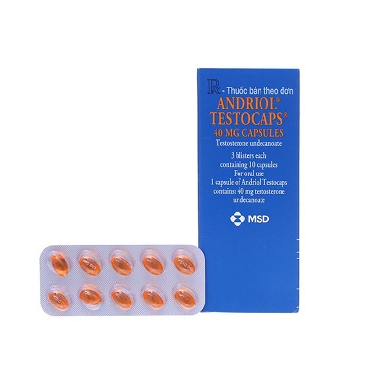 Thuốc Andriol Testocaps 40Mg Hộp 30 Viên