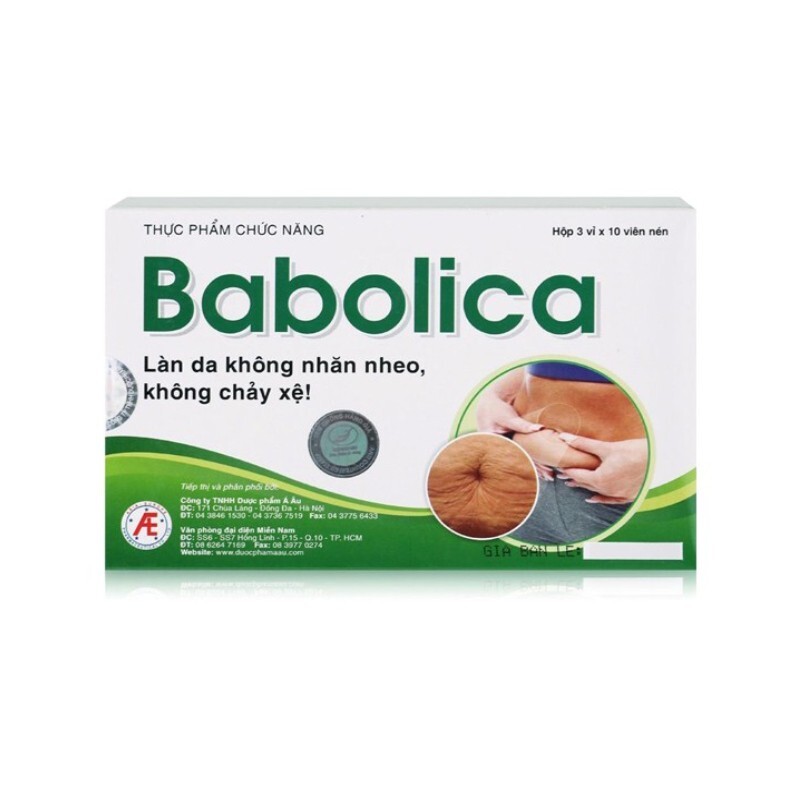 Babolica Hộp 30 Viên - Hết Nỗi Lo Da Nhăn, Chảy Xệ