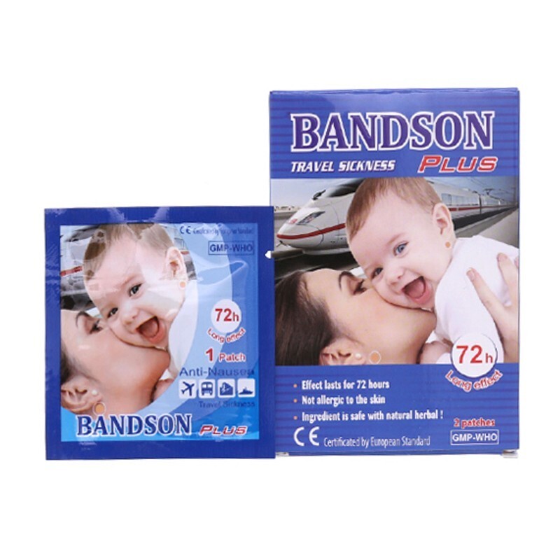 Miếng Dán Bandson - Hộp 2 Miếng - Giảm Triệu Chứng Say Xe Miếng Dán Bandson - Hộp 2 Miếng - Giảm Triệu Chứng Say Xe