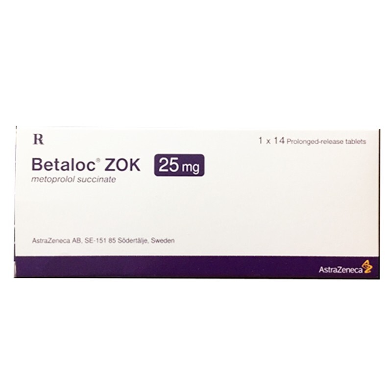 Betaloc Zok 25mg Hộp 28 Viên - Điều Trị Bệnh Tim Mạch