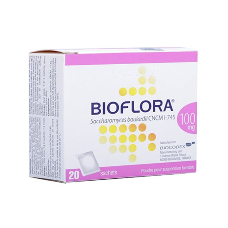 Thuốc Bioflora - Hộp 20 Gói - Điều Trị Tiêu Chảy