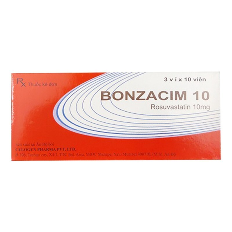 Thuốc Bonzacim 10 Hộp 30 Viên - Trị Mỡ Máu Cao Thuốc Bonzacim 10 Hộp 30 Viên - Trị Mỡ Máu Cao