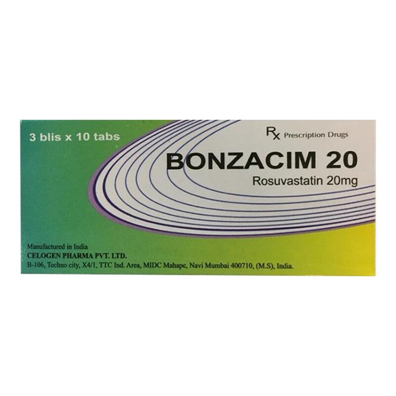 Thuốc Bonzacim 20 Hộp 30 Viên - Trị Mỡ Máu Cao