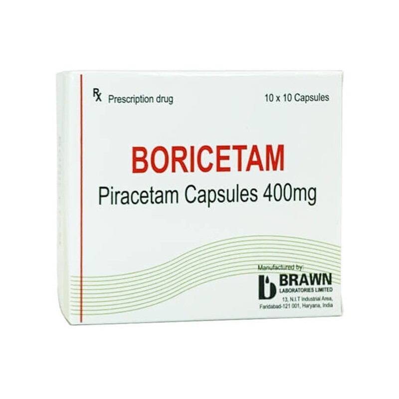 Thuốc Boricetam - Hộp 100 Viên - Điều Trị Bệnh Do Tổn Thương Não