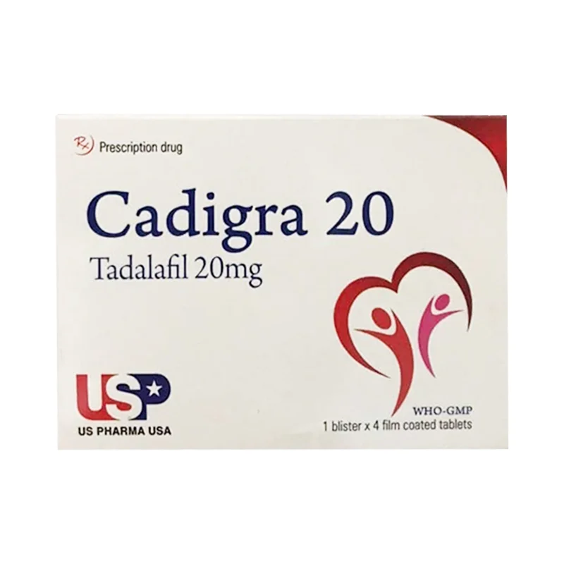 Thuốc Cadigra 20mg - Hộp 4 Viên - Tăng Cường Sinh Lý Nam
