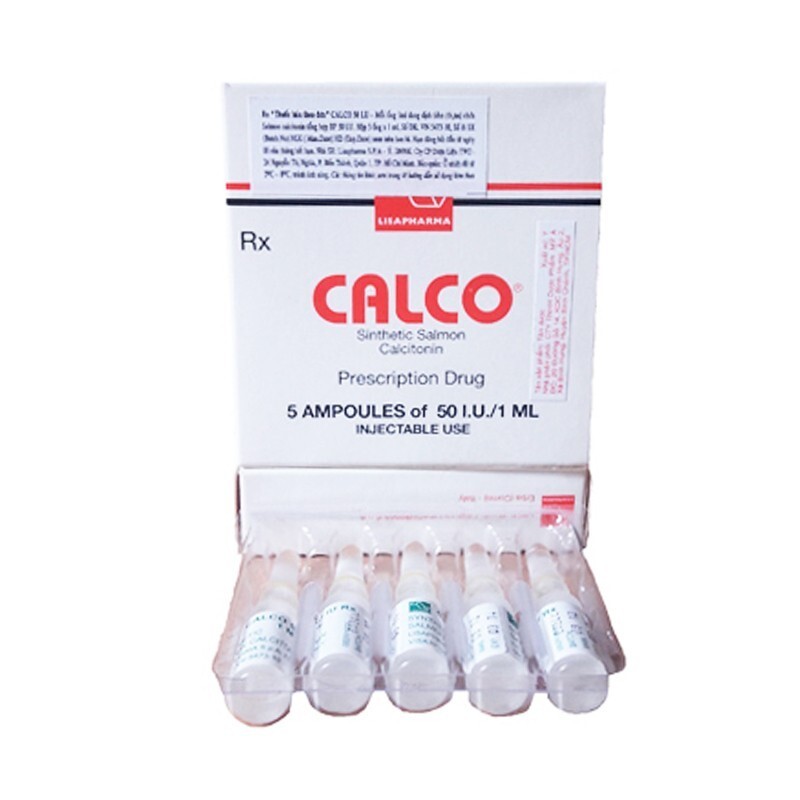 Thuốc Calco 50Iu/ml Hộp 5 Ống - Điêu Trị Loãng Xương Thuốc Calco 50Iu/ml Hộp 5 Ống - Điêu Trị Loãng Xương