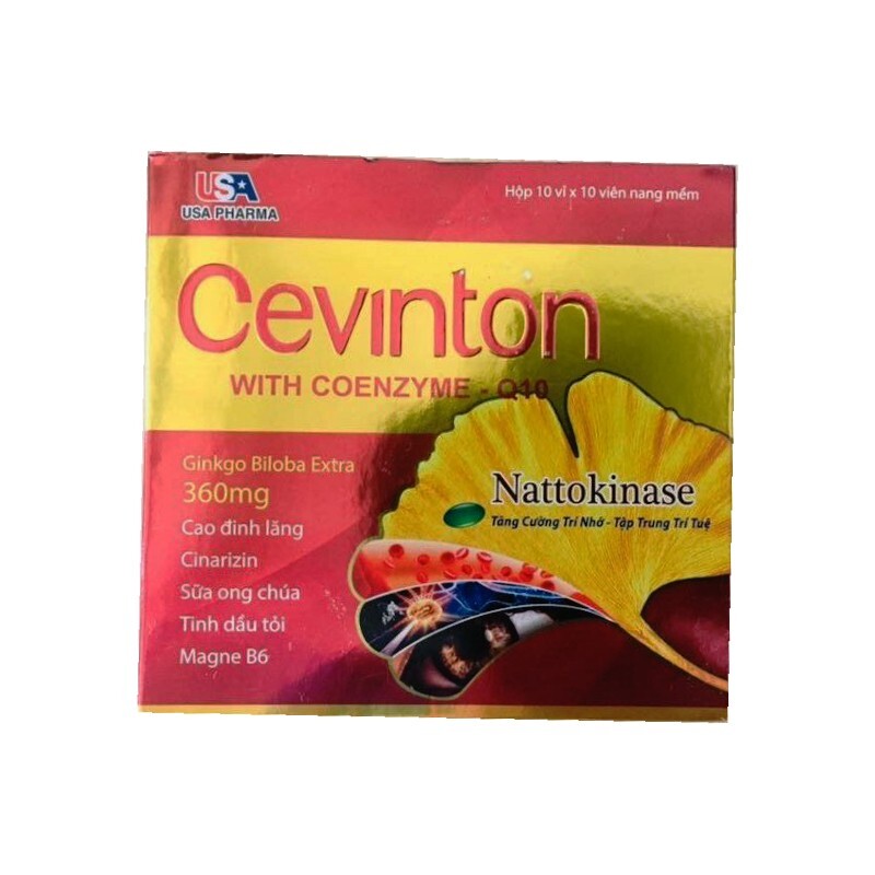 Cevinton With Coenzyme Q10 100 Viên - Tăng Cường Trí Nhớ Cevinton With Coenzyme Q10 100 Viên - Tăng Cường Trí Nhớ