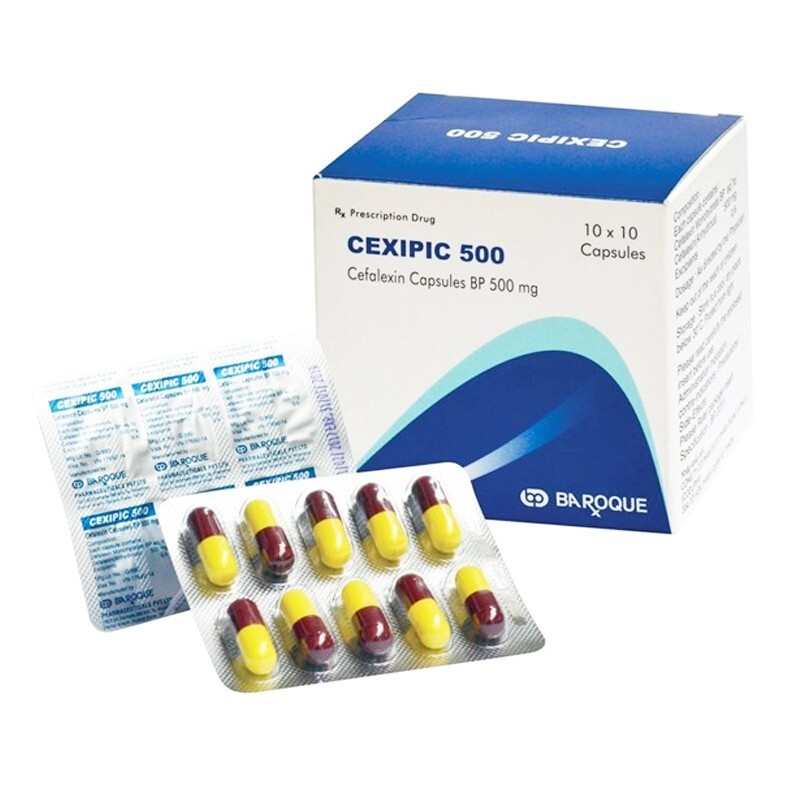 Cexipic 500 Hộp 100 Viên - Thuốc Kháng Sinh
