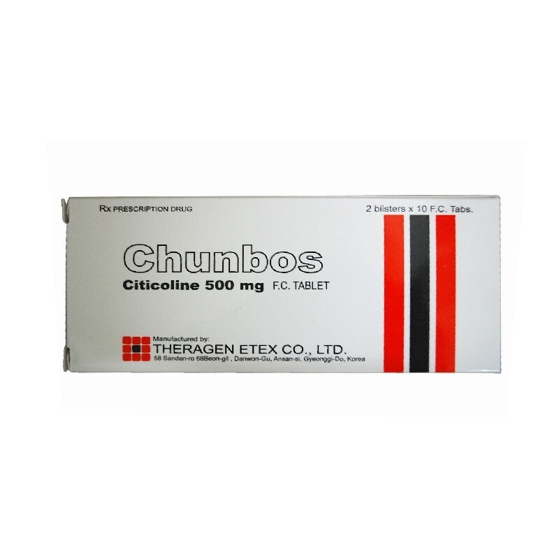 Chunbos 500mg Hộp 20 Viên - Hỗ Trợ Não Bộ