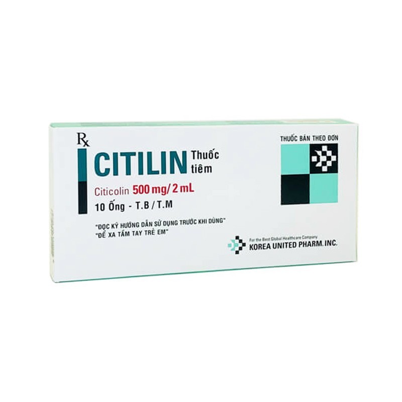 Thuốc Citilin 500mg/2ml - 10 Ống - Trị Chấn Thương Sọ Não