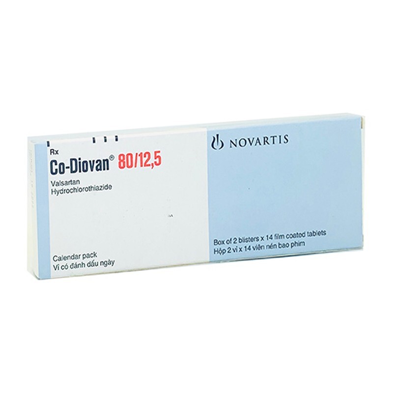 Thuốc Co-Diovan 80/12.5 - Hộp 28 Viên - Điều Trị Tăng Huyết Áp