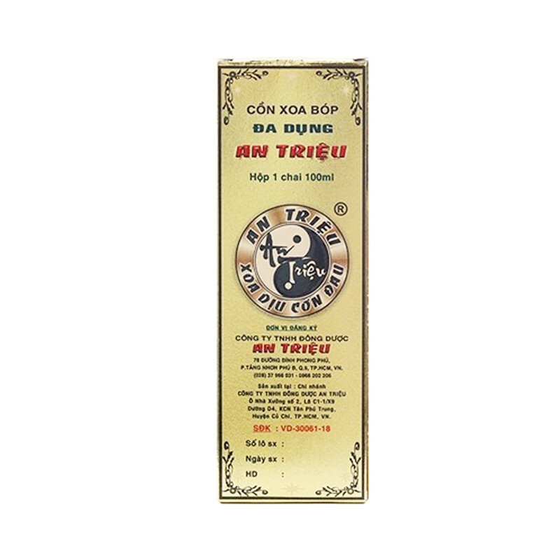 Cồn Xoa Bóp Đa Dụng An Triệu Chai 100ml