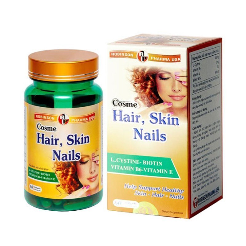 Cosme Hair Skin Nails Hộp 60 Viên - Cải Thiện Da, Tóc, Móng