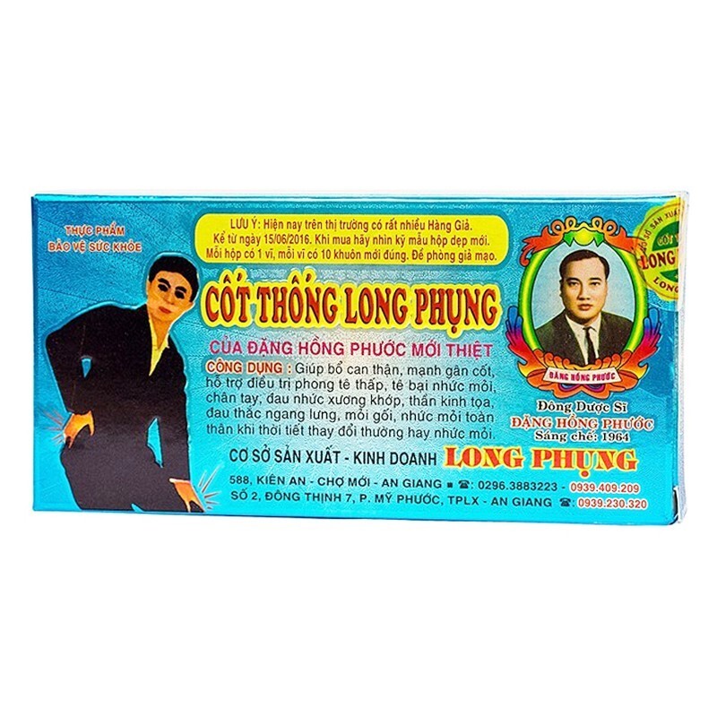 Cốt Thống Long Phụng - Hộp 20 Viên - Hỗ Trợ Điều Trị Phong Tê Thấp
