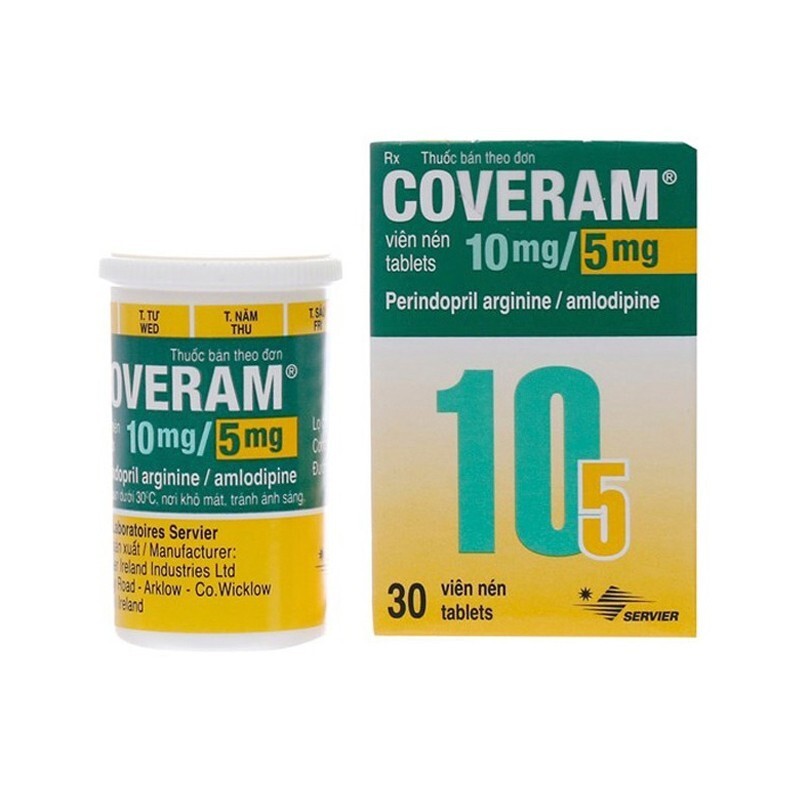 Thuốc Coveram 10mg/5mg - Lọ 30 Viên - Điều Trị Tăng Huyết Áp