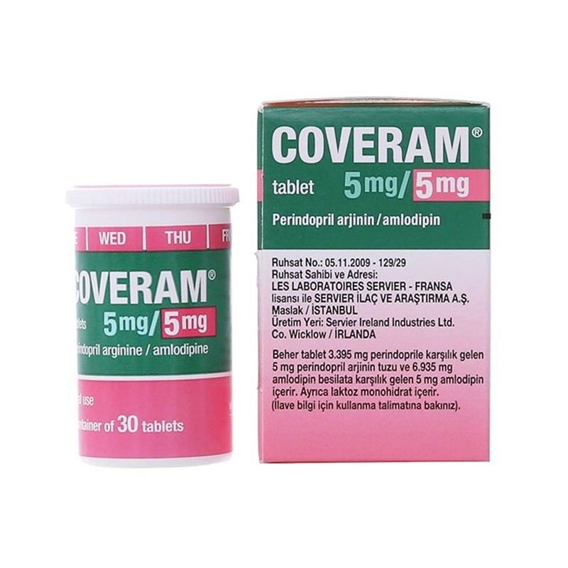 Thuốc Coveram 5mg/5mg - Lọ 30 Viên - Điều Tri Tăng Huyêt Áp