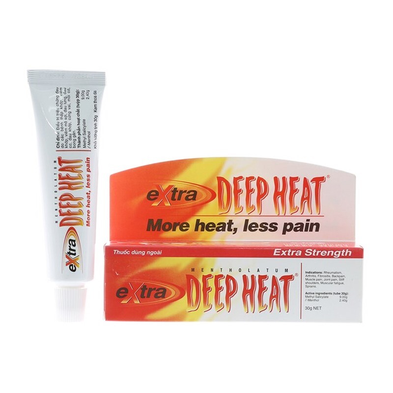 Deep Heat Extra Tuýp 30G - Giảm Đau Deep Heat Extra Tuýp 30G - Giảm Đau