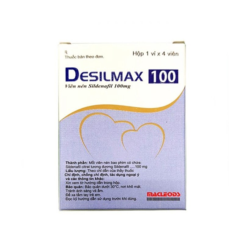 Desilmax 100Mg Hộp 4 Viên - Thuốc Cường Dương