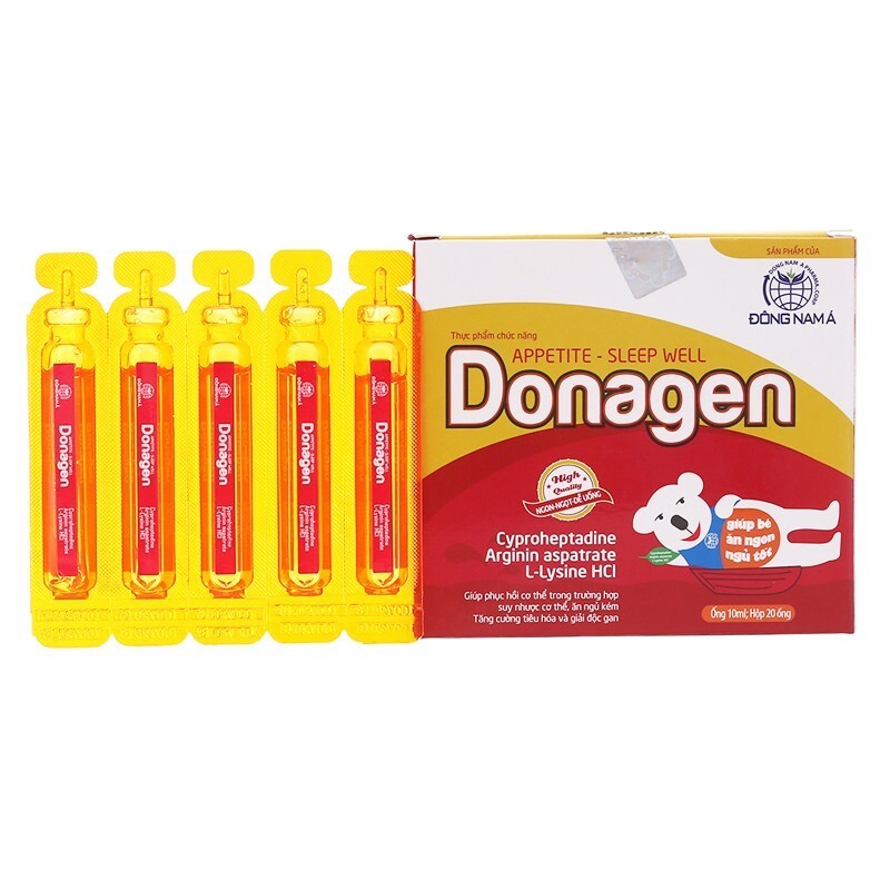 Donagen Gold - Hộp 20 Ống - Giúp Trẻ Ăn Ngon, Ngủ Tốt