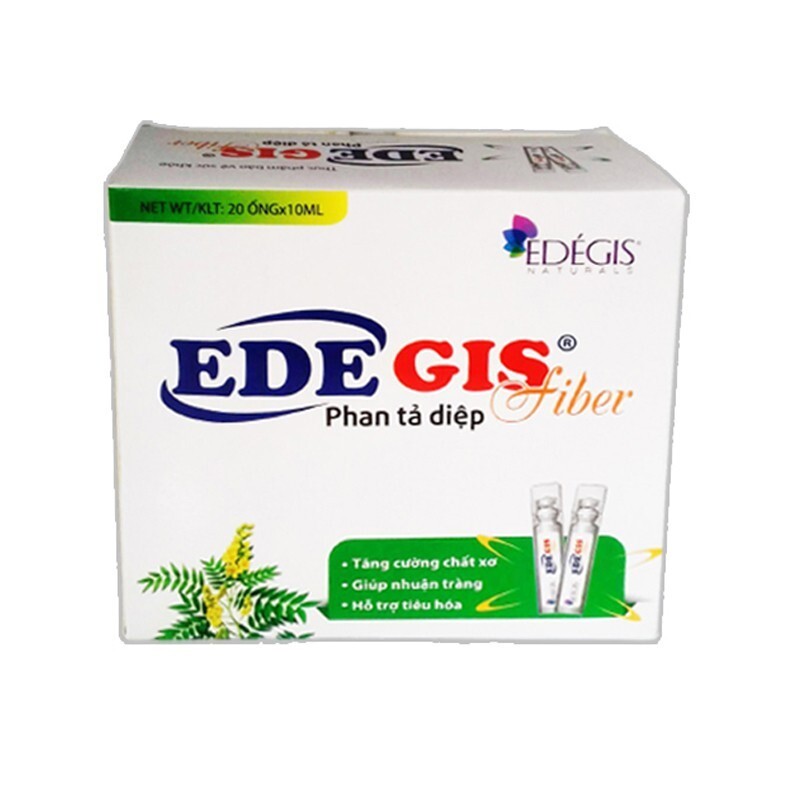 Edegis Fiber Phan Tả Diệp Hộp 20 ống - Bổ Sung Chất Xơ