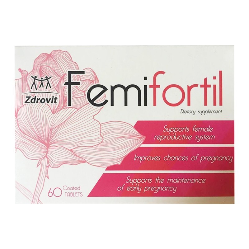Thuốc Femifortil - Hộp 60 Viên - Tăng Khả Năng Có Thai Tự Nhiên Thuốc Femifortil - Hộp 60 Viên - Tăng Khả Năng Có Thai Tự Nhiên