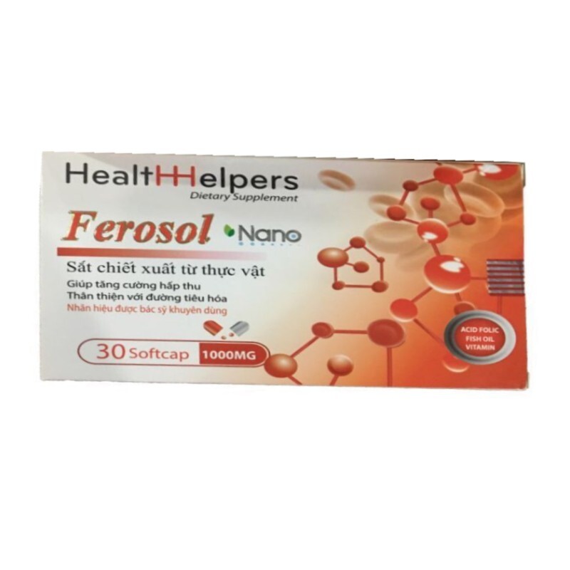 Ferosol Nano Hộp 30 Viên - Bổ Sung Vitamin, Khoáng Chất