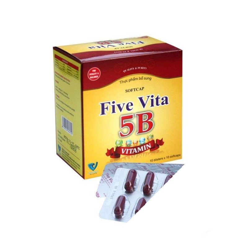 Vitamin 5B Five Vita 100 Viên - Bổ Sung Vitamin Nhóm B
