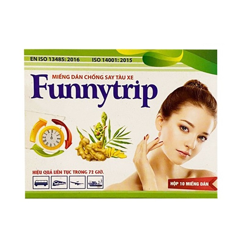 Miếng Dán Funnytrip - Hộp 10 Miếng - Chống Say Tàu Xe