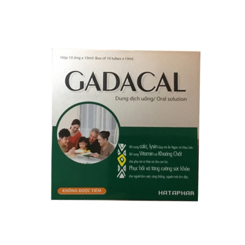 Gadacal Hộp 10 Ống - Tăng Cường Sức Khỏe
