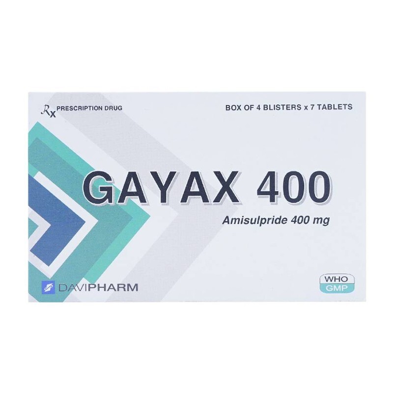 Thuốc Gayax 400Mg - Hộp 28 Viên - Điều Trị Tâm Thần Phân Liệt