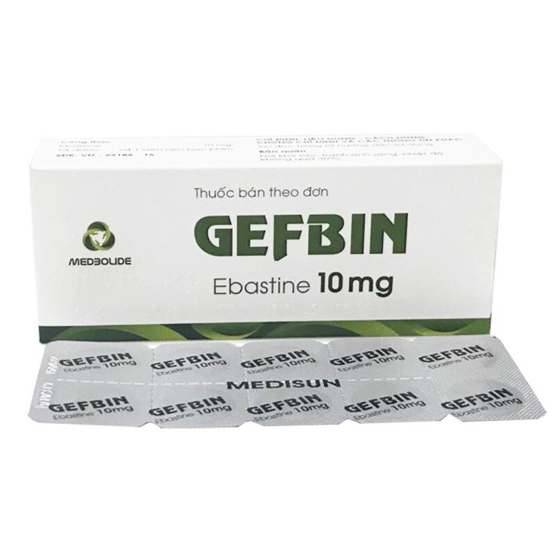 Thuốc Gefbin 10mg - Hộp 30 Viên - Điều Trị Viêm Mũi Dị Ứng Thuốc Gefbin 10mg - Hộp 30 Viên - Điều Trị Viêm Mũi Dị Ứng