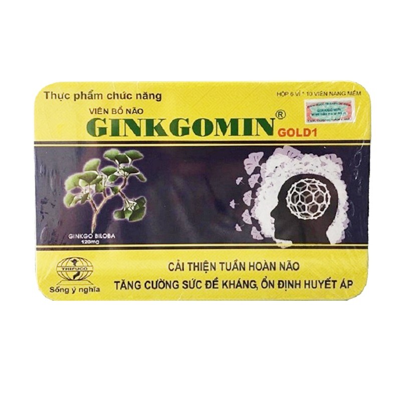 Ginkgomin Gold 1 Hộp 60 viên - Tăng tuần hoàn não