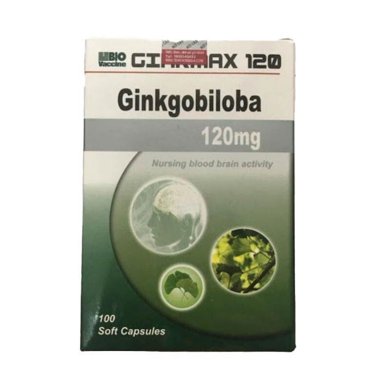 Ginkmax 120 Mg Hộp 100 Viên - Tăng Cường Tuần Hoàn Não
