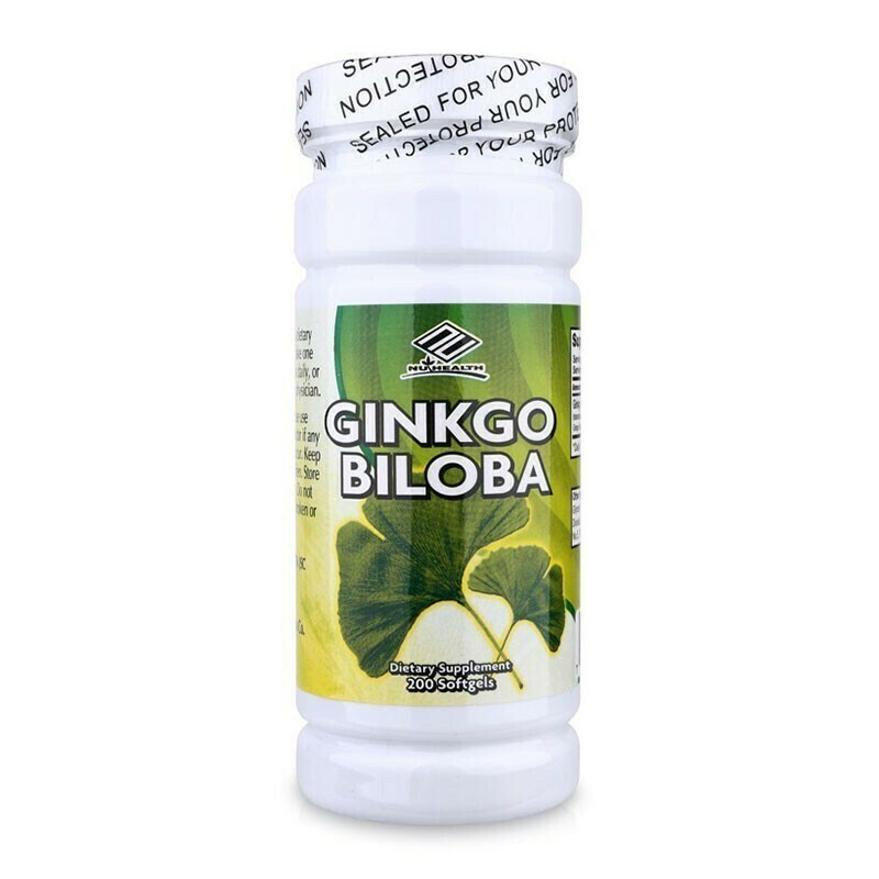 Ginkgo Biloba Nuhealth 60Mg 200 Viên - Cải Thiện Trí Nhớ