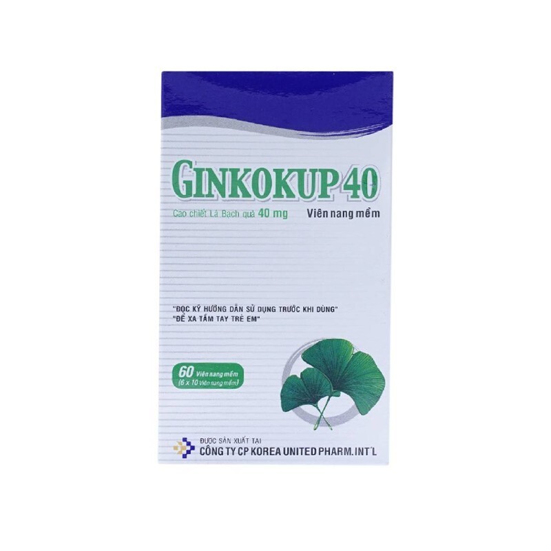 Ginkokup 40Mg Hộp 60 Viên - Điều Trị Sa Sút Trí Tuệ