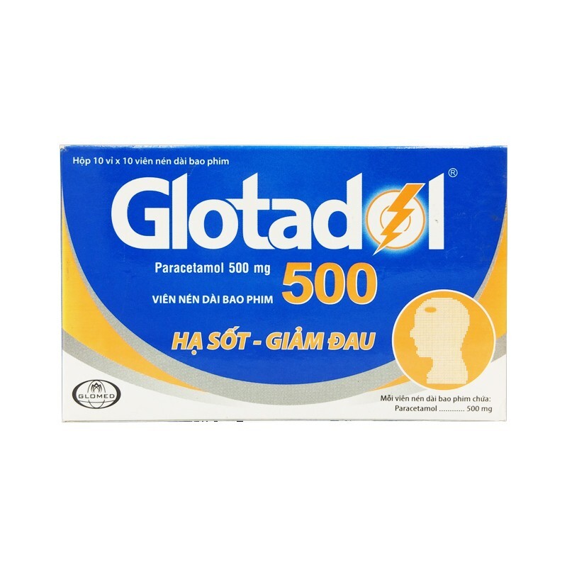 Thuốc Glotadol 500mg - Hộp 100 Viên - Hạ Sốt Giảm Đau Thuốc Glotadol 500mg - Hộp 100 Viên - Hạ Sốt Giảm Đau
