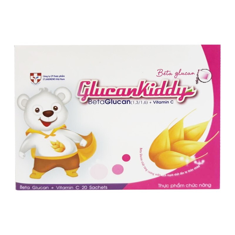 Glucankiddy - Hộp 20 Gói - Tăng Cường Sức Đề Kháng Cho Trẻ