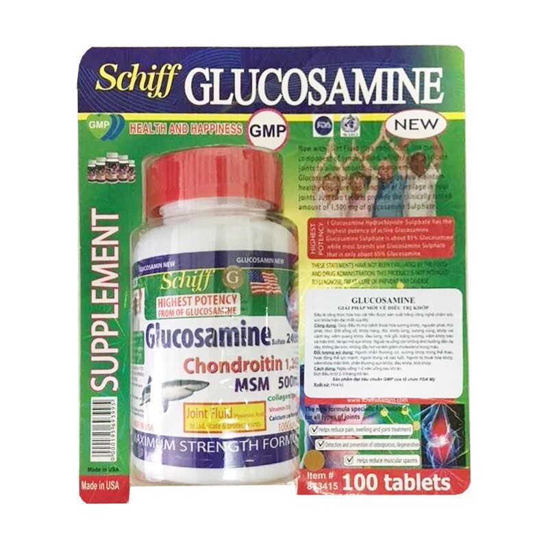 Glucosamin 2400Mg Schiff Hộp 100 Viên - Bổ Xương Khớp