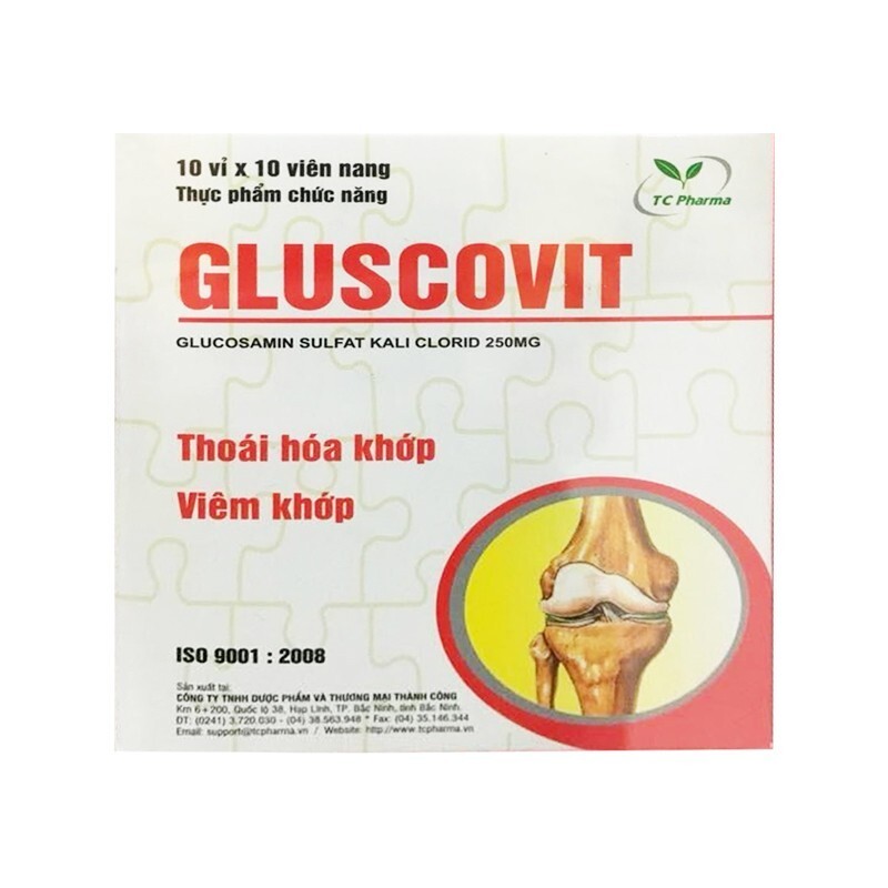 Gluscovit - Hộp 100 Viên - Hỗ Trợ Thoái Hóa Khớp, Viên Khớp