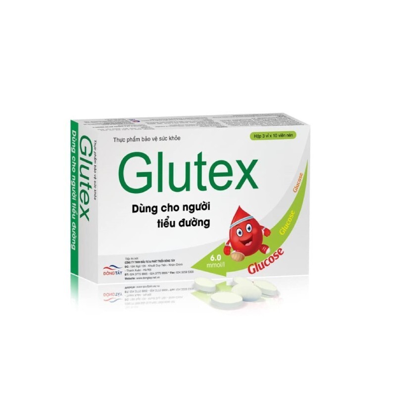 Glutex - Hộp 30 Viên - Làm Giảm Và Ổn Định Đường Huyết