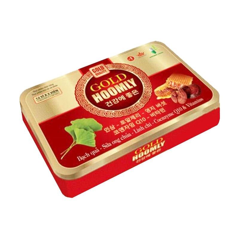 Gold Hoomly Hộp 60 viên - Hoạt huyết dưỡng não