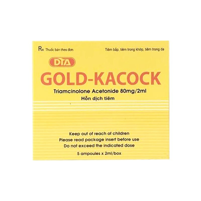 Gold Kacock Hộp 5 ống - Corticoid tiêm
