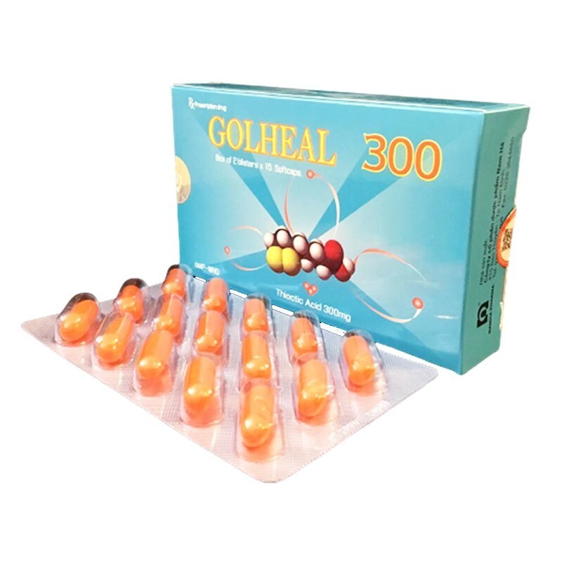 Golheal 300mg Hộp 30 viên - Điều trị rối loạn thần kinh do đái tháo đường