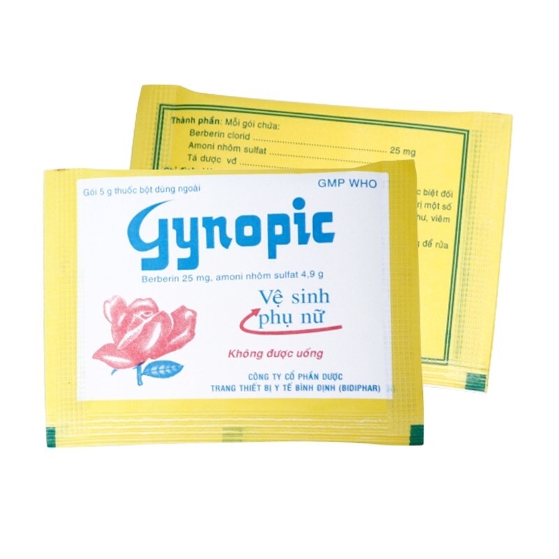 Gynopic Hộp 20 Gói - Bột Vệ Sinh Phụ Nữ