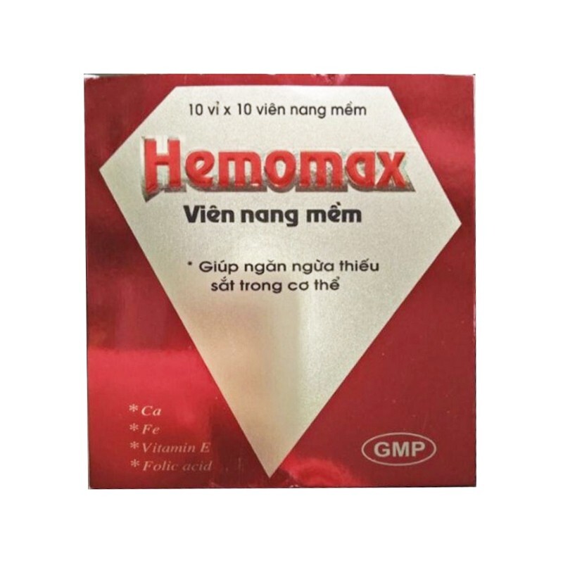 Hemomax Hộp 100 viên - Bổ sung vitamin, khoáng chất