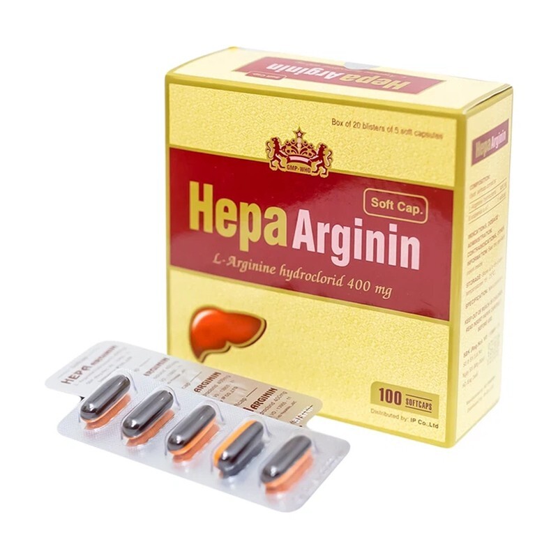 Hepa Arginin Hộp100 viên - Điều trị rối loạn chức năng gan